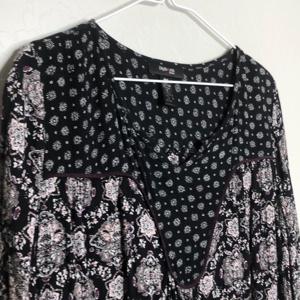 Style Co. Boho Chic Top Size PM - Picture 2 of 6